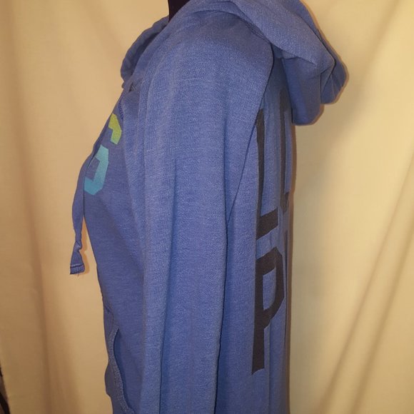 VICTORIA SECRET JACKET BLUE PINK SMALL ZIPPER - Picture 6 of 10